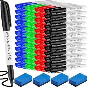 Harloon 240 Pcs Dry Erase Markers Whiteboard Markers Fine Tip White Board Dry Erase Marker Low Odor Whiteboard Markers Pen 12 Colors Dry Erase Board Markers Dry Erase Pens for Home Office Classroom