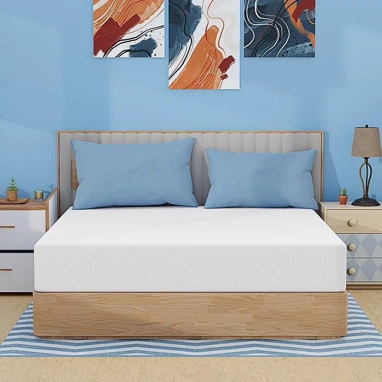 FDW 12 inch Gel Memory Foam Mattress Medium Firm Mattresses for Adults in a Box (King)