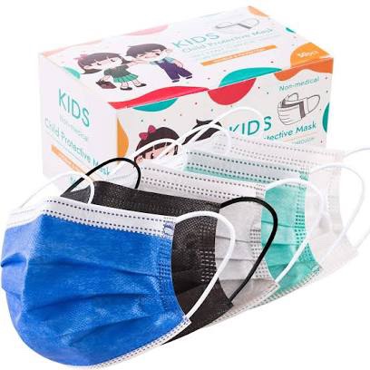 Dsane 100PCS Disposable Face Masks for Kids, 3-Ply Breathable Cute Safety Face Masks Children with Elastic Earloop for Girls Boys