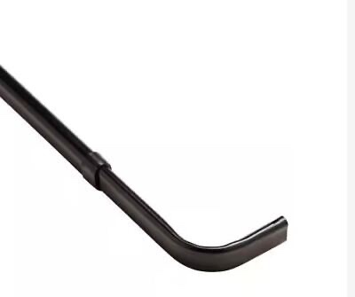 Heavy Duty 28" - 48" Single Curtain Rod, Oil Rubbed Bronze