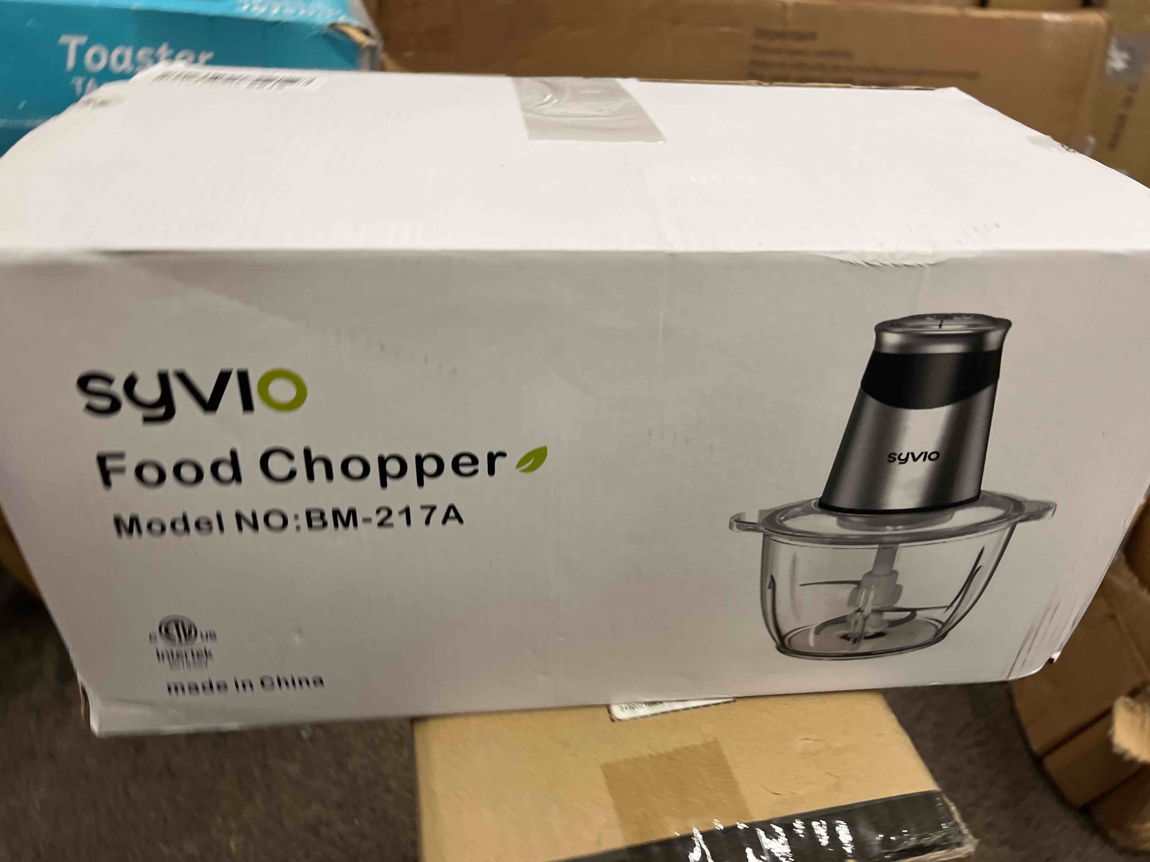 Syvio Food Processors with 2 Bowls, Meat Grinder 4 BiLevel Blades