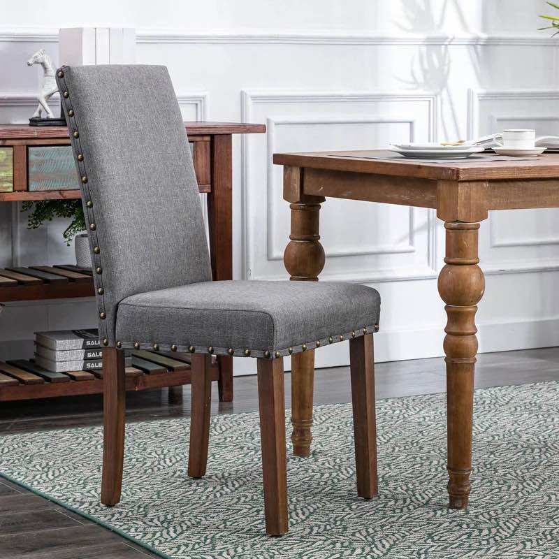 Linen Upholstered Dining Chair (similar to stock photo) (2 boxes, 2 chairs)