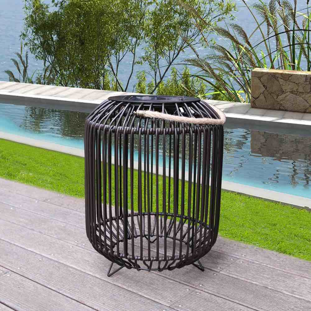 14.8'' Solar Powered Integrated LED Outdoor Floor Lamp