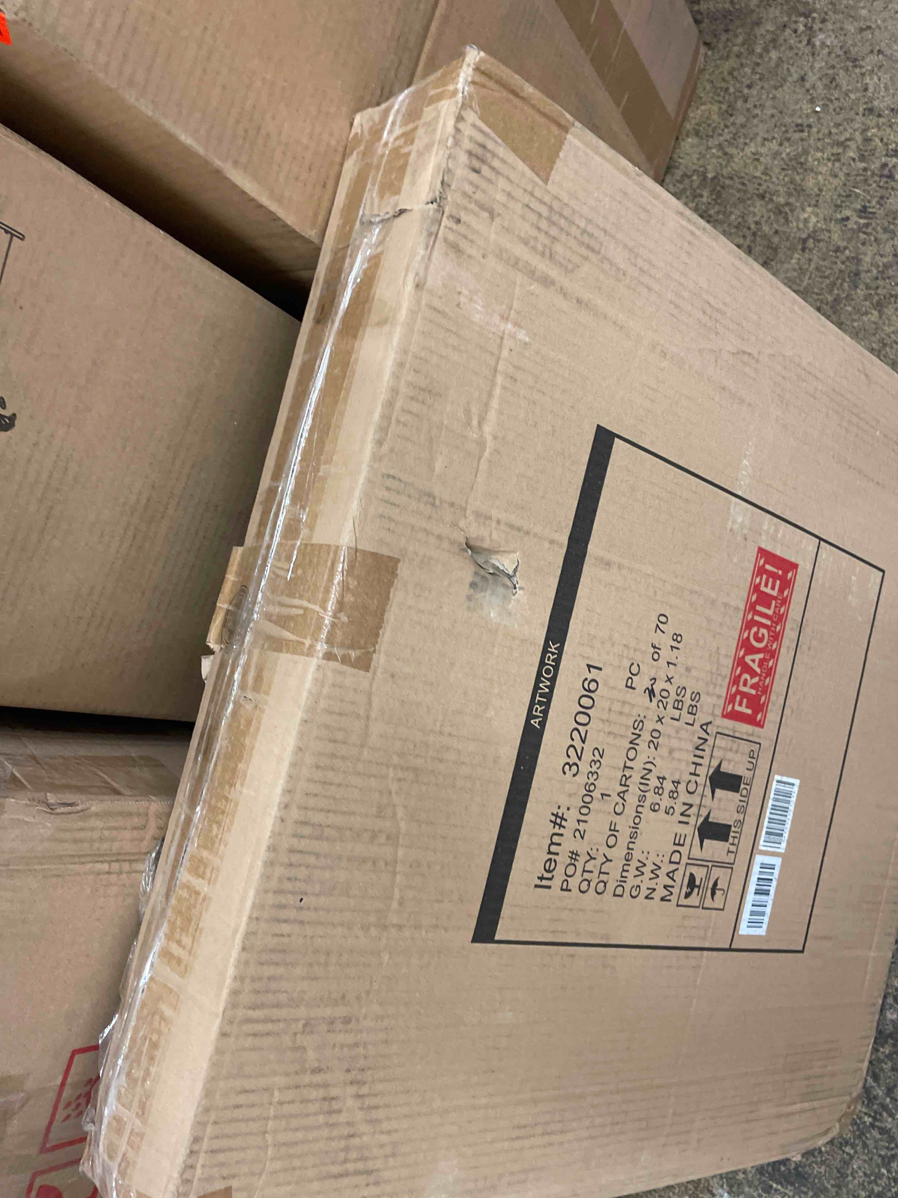 YOSEMITE HOME DECOR Rock Of Luck & Happiness' 20"X20" Shadowbox With