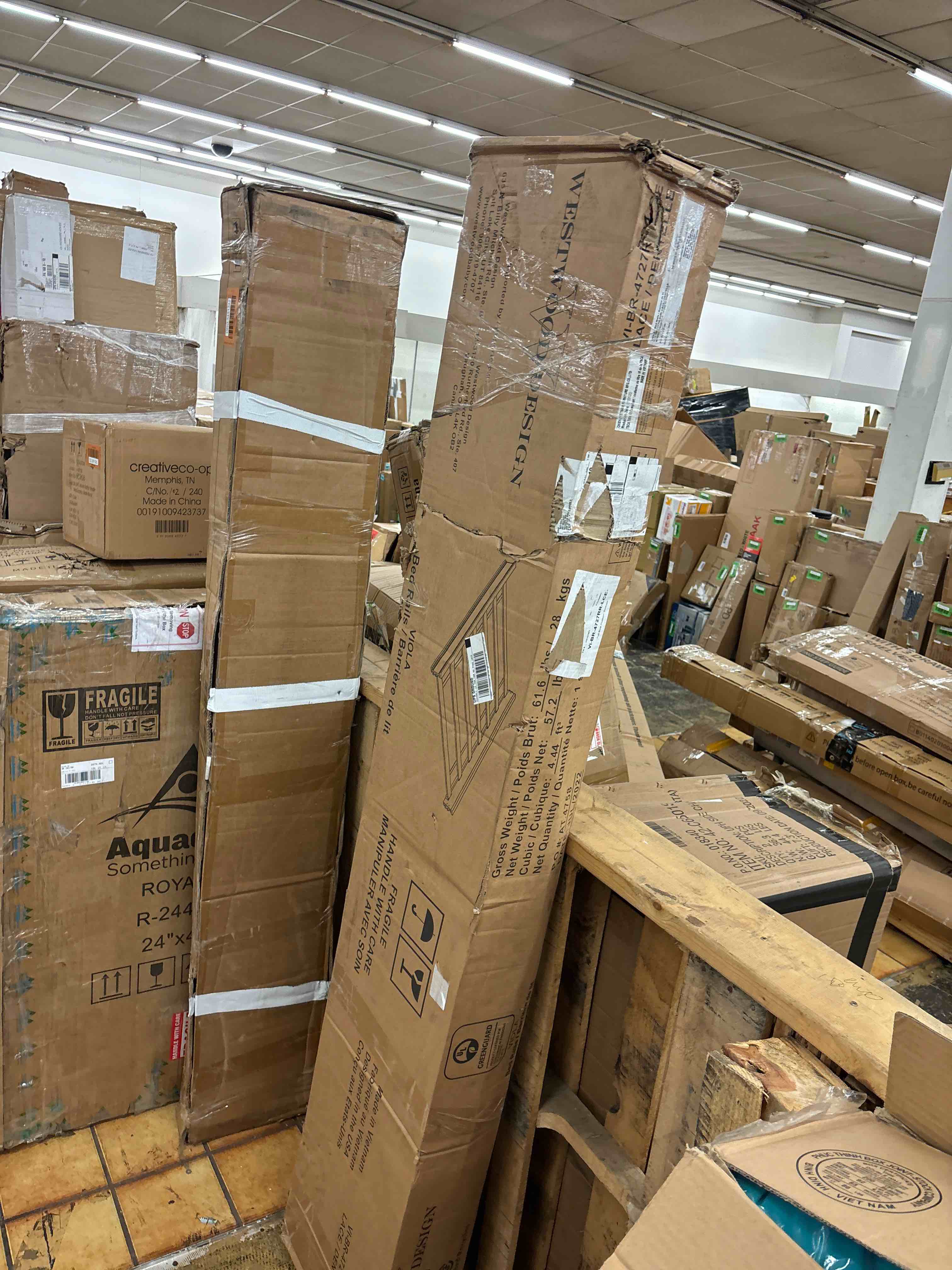 Westwood Design Viola Full Size Platform Bedrails, Lace