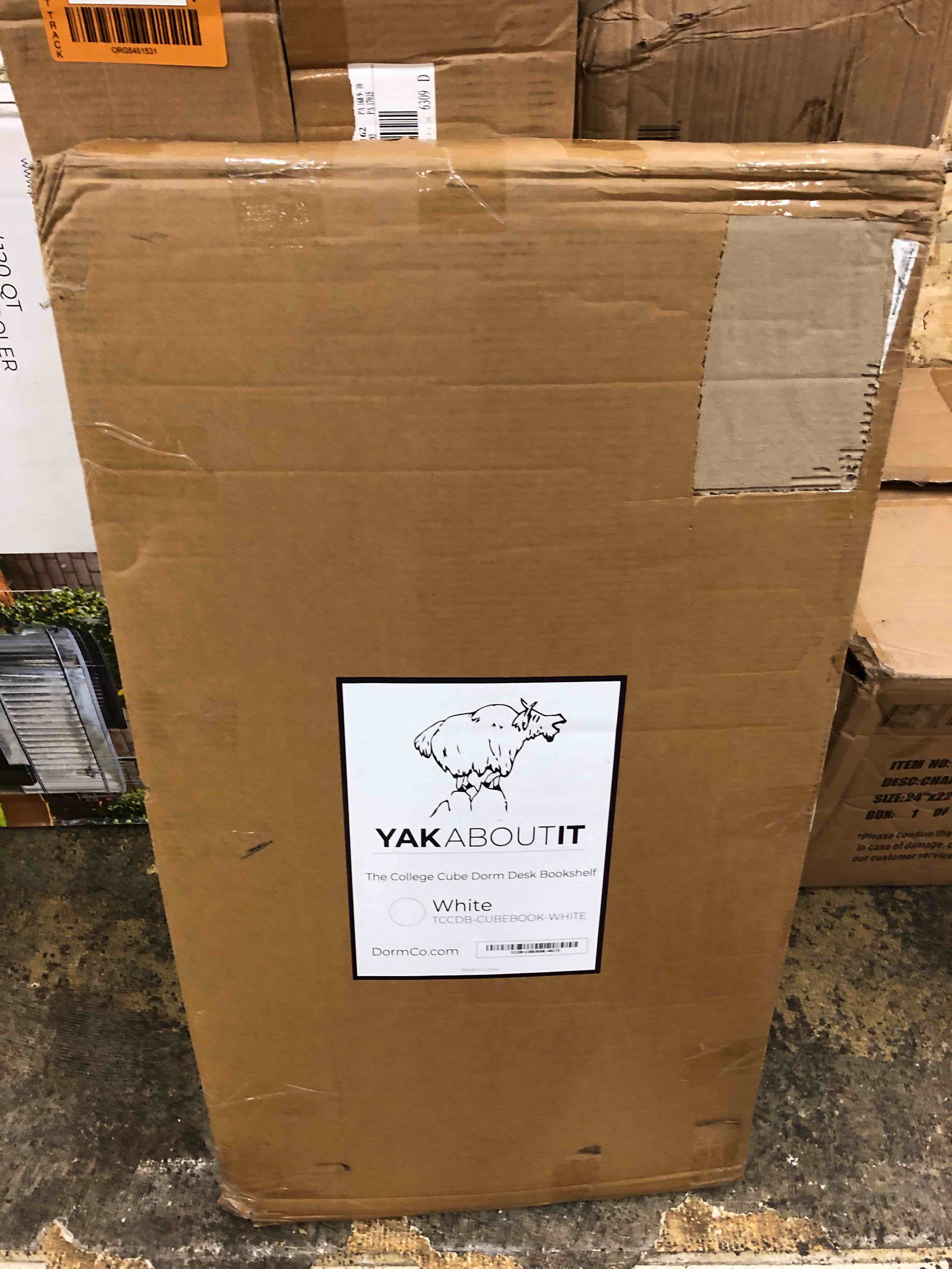 DormCo The College Cube Desk Bookshelf White not Beech Color