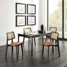 Starla 18.9" W Genuine Leather Side Chair