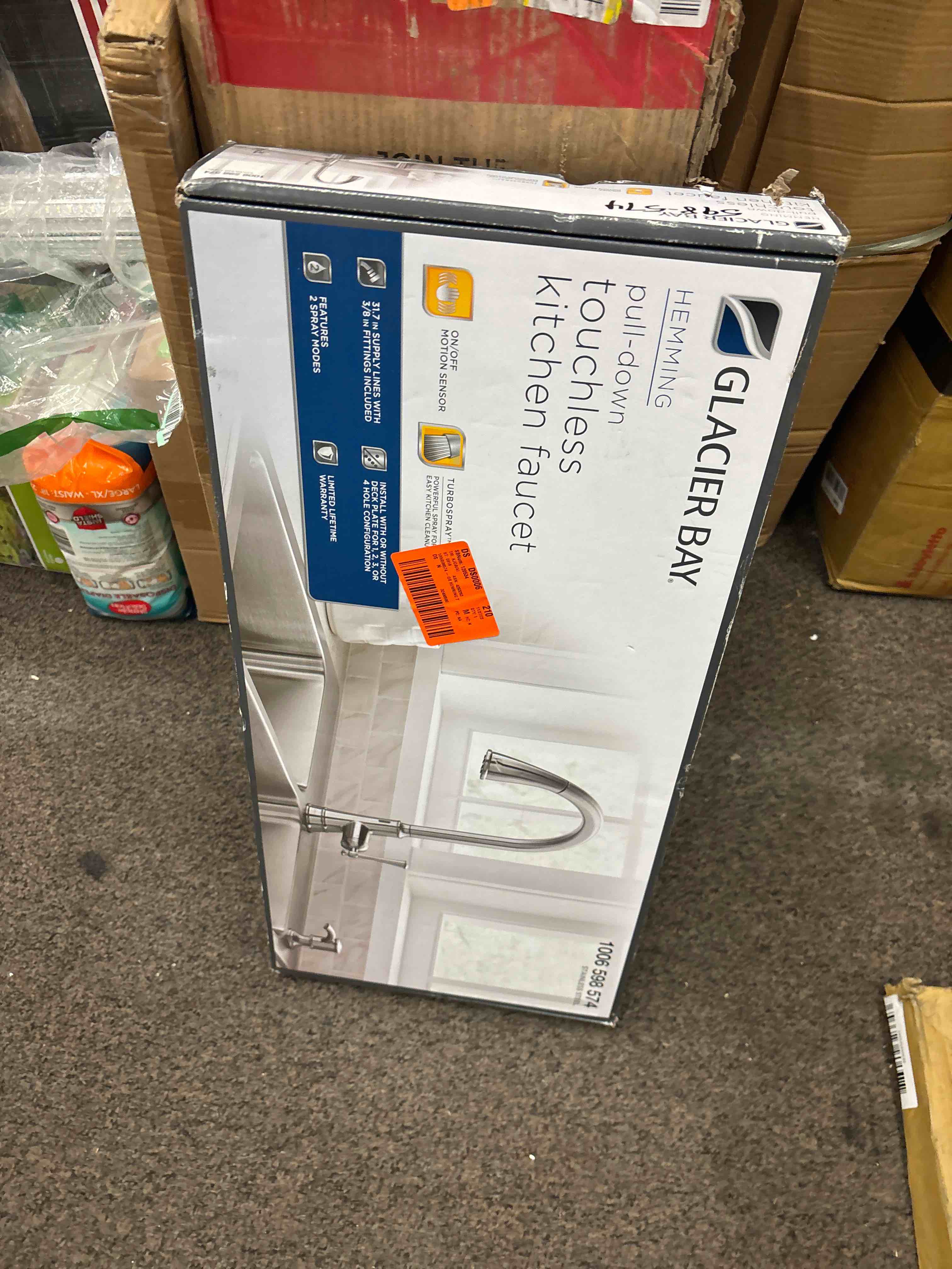 Glacier Bay Hemming Single Handle Touchless Pull Down Sprayer Kitchen