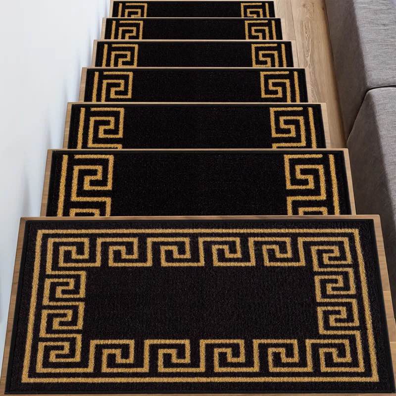 Ubaid Greek Key Design Slip Resistant Stair Tread