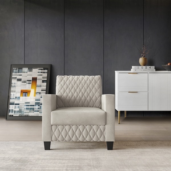 CraftPorch Luxury Velvet Upholstered Arm Chair