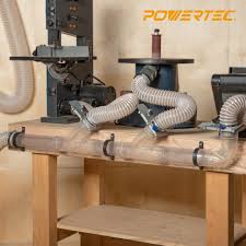 POWERTEC 70272V Clear PVC Pipe 4" x 36" Long, 1PK, Rigid Plastic Tubing for Dust Collection Hose & Fittings