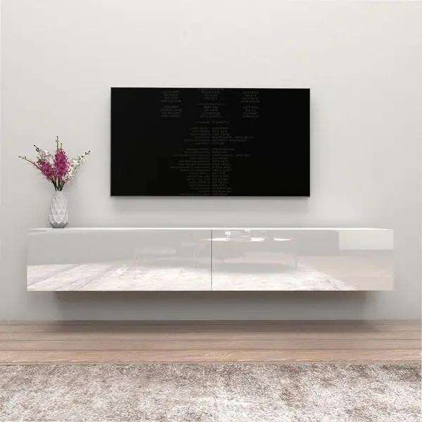 BERNO 71 inch modern glossy wall-mounted