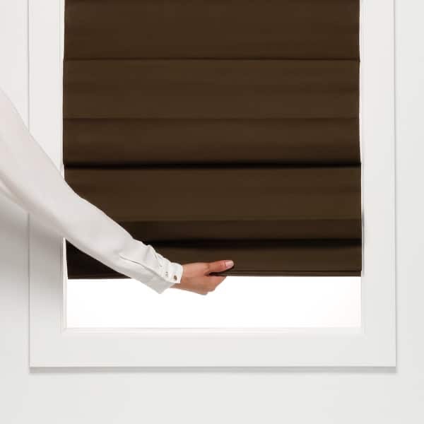 72-inch Chocolate Insulating Cordless Roman Shade - 51 x 72