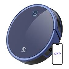 OKP K7 Robot Vacuum Cleaner, Strong Suction, 120Mins Runtime Robotic Vacuums, 4 Cleaning Modes, Works with Alexa/APP/WiFi, Automatic Vacuum Cleaner Robot for Hard Wood Floors and Low Pile Carpets