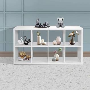 8-Cube Book Shelf White - Brightroom