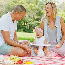 Bumbo Baby Infant Soft Foam Floor Booster Seat with Adjustable Harness  Gray