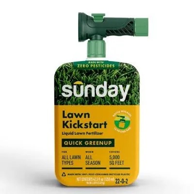 Sunday Lawn Kickstart Fertilizer for Lawn Improvement (22-0-2)