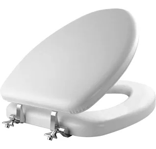Mayfair by Bemis Elongated Soft White Never Loosens Removes for Cleaning