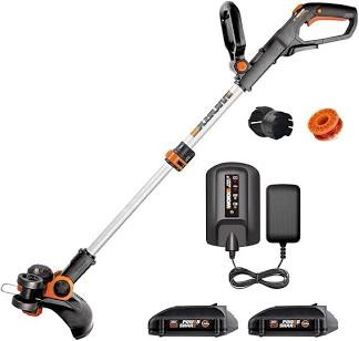 Worx WG163 12  20V Li-Ion Cordless String Trimmer & Edger w/ Batteries & Charger