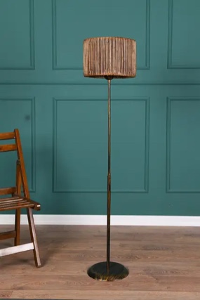 Zoya Brown Traditional Floor Lamp