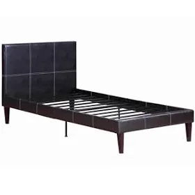 Benjara Enticing Twin Bed, Brown
