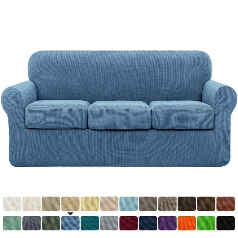 Three blue couch cushions only 