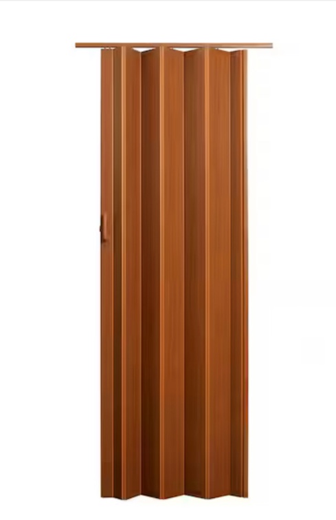 Encore 36 in. x 80 in. Fruitwood Vinyl Accordion Door with Hardware