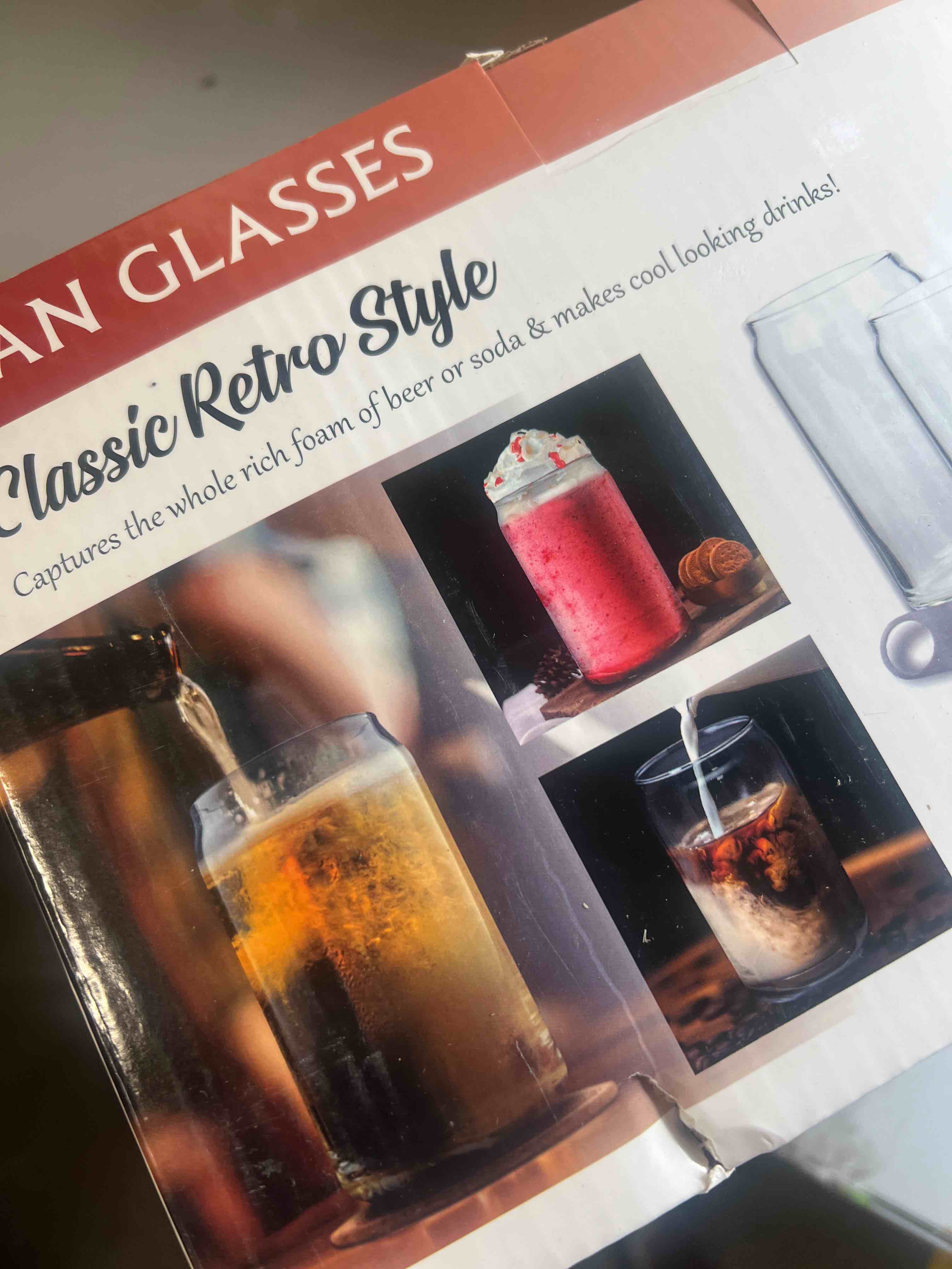 Classic Retro Style can glasses 