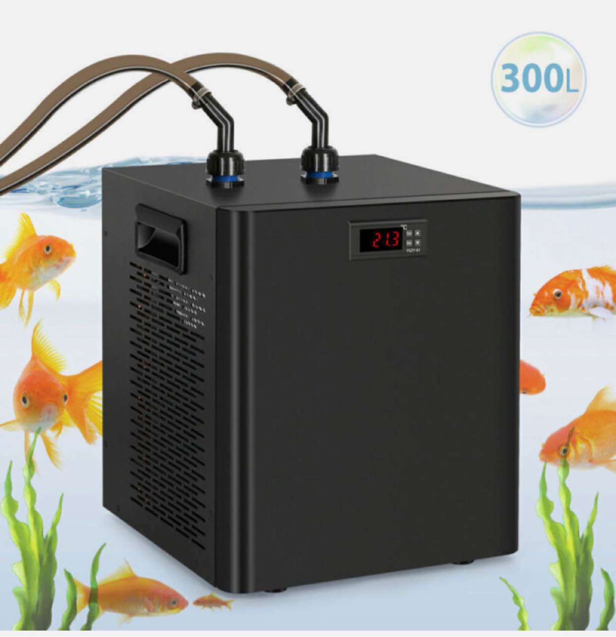 300L Aquarium Chiller 79gal 1/3 HP Fish Tank Chiller Refrigeration Compressor