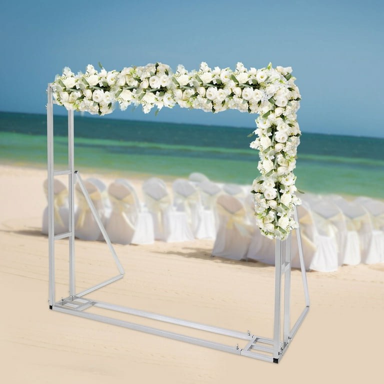 Denest DENEST 9.8ft Windproof Wedding Ceremony Backdrop Stand Set Height Adjustable Heavy Duty