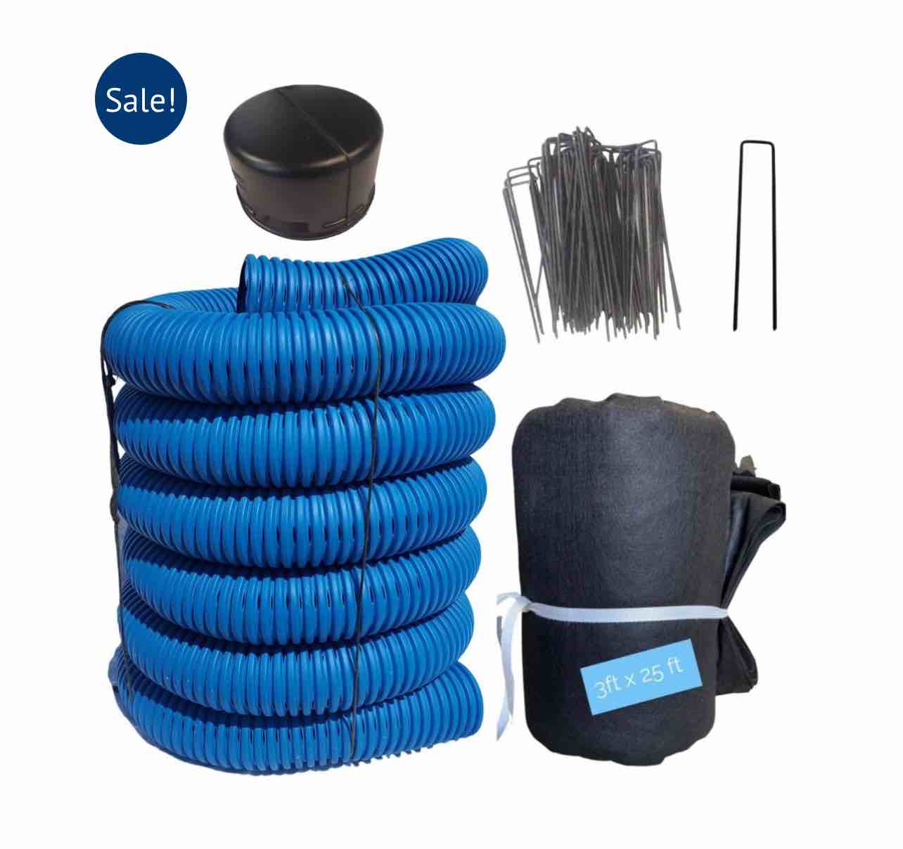 TORRENTIAL RAIN 3 in. French Drain Kit (Kit 25)