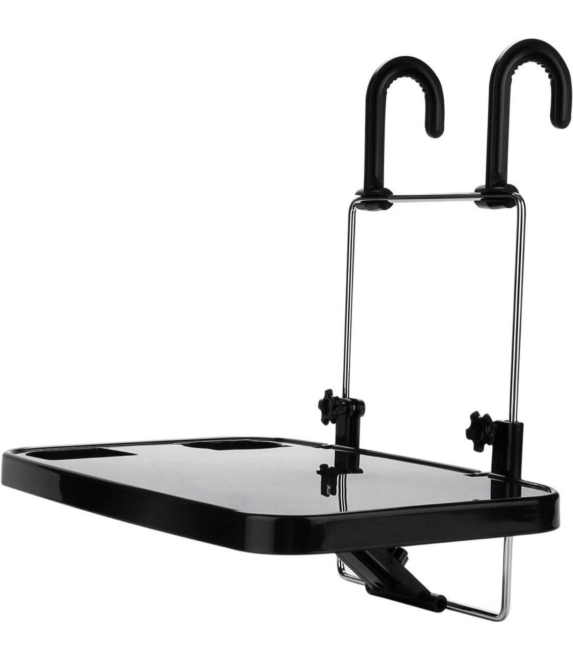 XINDELL Steering Wheel & Car Seat Tray - Universal Foldable Desk for Laptop, Food, Cup Holder - Portable Car Food Tray for Drivers, Kids, Road Trips - Fits All Vehicles