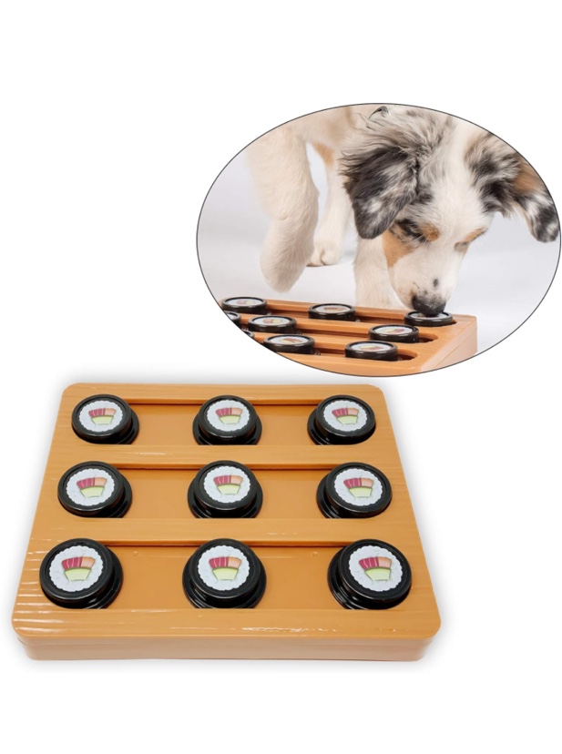 Quirky Kitty Bento Box Puzzle Cat Toy - Brown