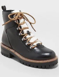 Women's Leighton Hiking Boots - A New Day Black 5