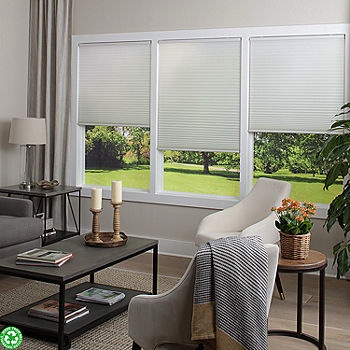 (3) Eco Estates Honeycomb Custom Cordless Light-Filtering Cellular Shade (BID IS PER BLIND, LOT IS FOR 3 BLINDS TOAL.)