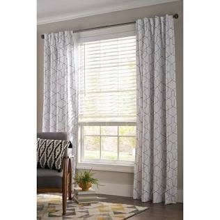 Better Homes & Gardens 2 Cordless Faux Wood Horizontal Blinds White 29 W x 64 L