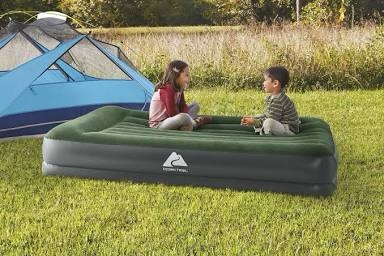 Ozark Trail Tritech 14  Air Mattress with In & Out Pump  Twin