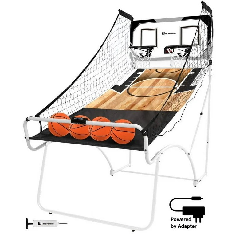 2-Player EZ-Fold Arcade Basketball Game, Powered by Adapter, by MD Sports