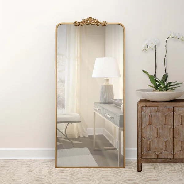 Ravena 30 nin. x 65 in. Baroque Floor Mirror