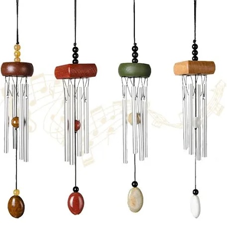 9097232 29 in. Metal & Plastic Wind Chime - Pack of 4