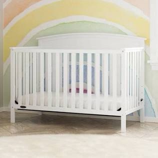 Graco - Benton 5-in-1 Convertible Crib - White (Box 1 of 2)