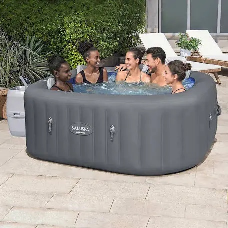 SaluSpa Coronado EnergySense Square Air Jet 4-6 Person Inflatable Spa