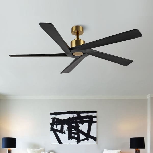 WINGBO 72" 6-Speed DC Motor Indoor Ceiling Fan without Lights 