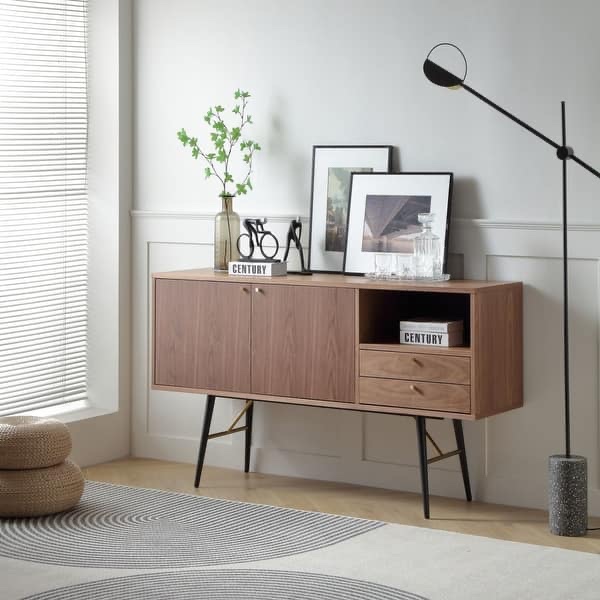 Mid-century Modern Kitchen Storage Sideboard & Buffet Cabinet TV Stand