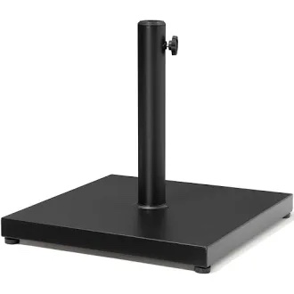 Patio Umbrella Base, 40lbs Outdoor Heavy Duty Square Concrete Stand Market Umbrella, Black