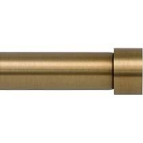 Ivilon Drapery Window Curtain Rod - End Cap Style Design 1 Inch Pole. 72 to 144 Inch Color Warm Gold
