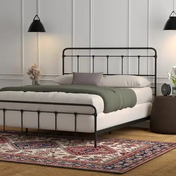 Kotter Home Modern Industrial Cordova Metal Bed Frame - Full
