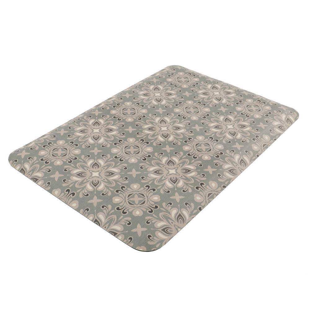 Sole Comfort Anti-Fatigue Mat, Boho Medallions : Misty 22" x 32"