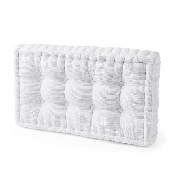 DormCo Rainha - Ultra Thick Tufted College Headboard - White