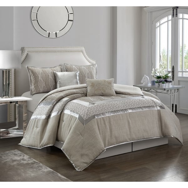 Nanshing Mindy reversible 6 piece comforter set cali king